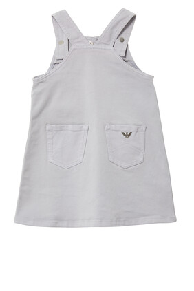 Pinafore dress in Stretch Cotton
